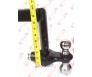  6 Position Adjustable Trailer 8" Drop w/ 2" & 2-5/16" Hitch Ball Mount Receiver 